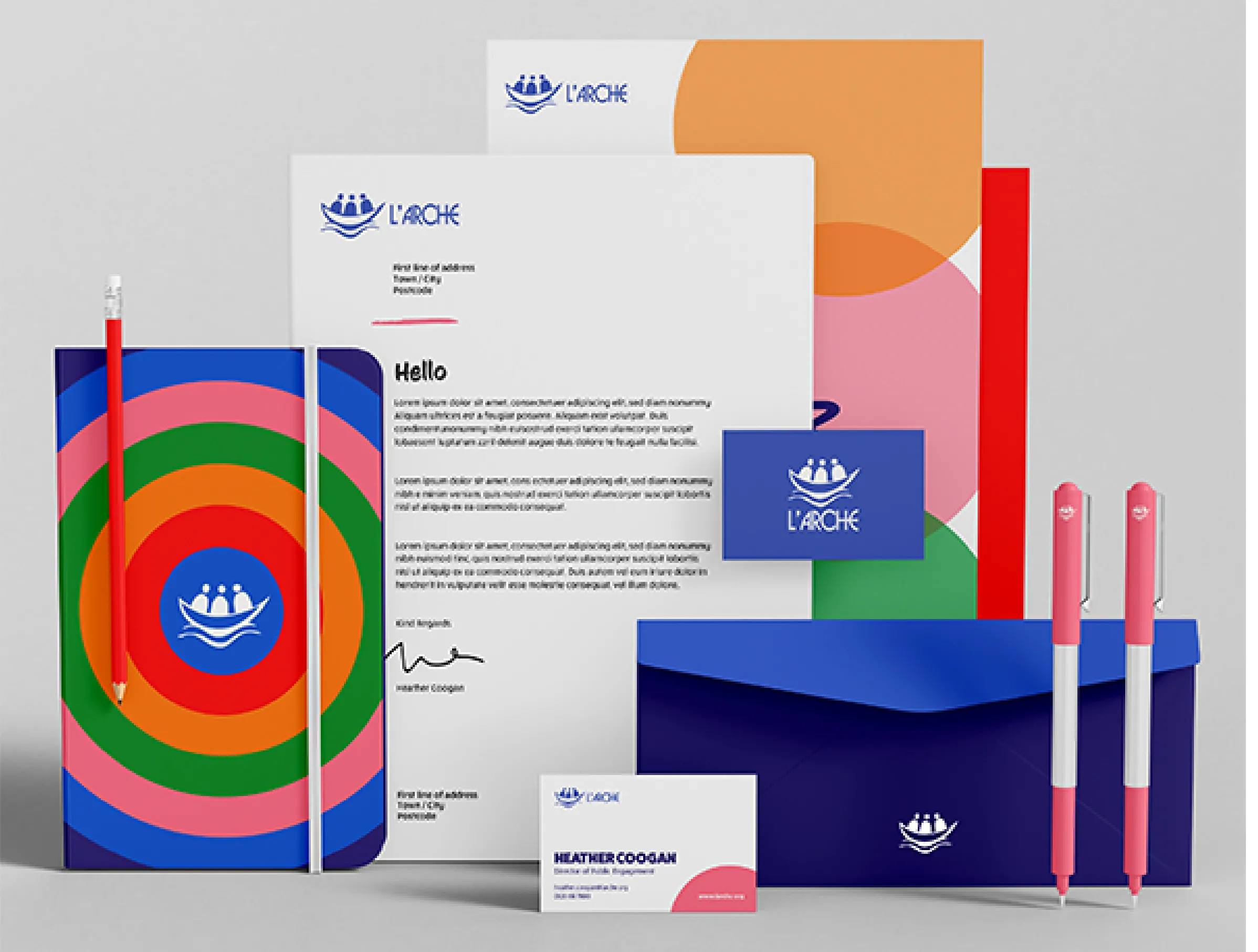 International charity rebrand case study for L Arche IE Brand